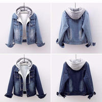 Winter Denim Coat - Warm & Stylish Cotton Jacket with Velvet Lining Options
