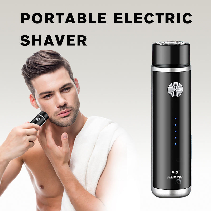 Travel-Friendly Mini Rotary Shaver – USB Rechargeable Cordless for Smooth Cuts Anywhere