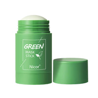 Green Tea & Eggplant Clay Mask Stick | Deep Pore Cleansing & Oil Control | Acne-Fighting Skincare