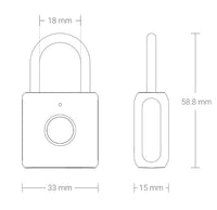 Fingerprint Padlock – 360° Biometric Smart Lock