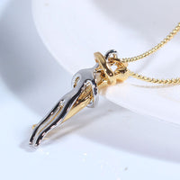 Love Hug Necklace – Unisex Couple Clavicle Chain | Valentine's Day Gift for Her & Him | Simple & Elegant Jewelry Set