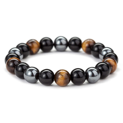 Tiger Eye Stone Bracelet – Handcrafted Energy Beads for Men & Women – Natural Grounding & Confidence Jewelry