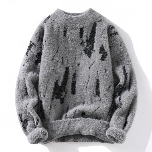 Men’s Winter Fleece‑Lined Thickened Sweater What Else You Got?