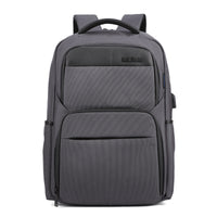 Men's USB Charging Anti-Theft Backpack - Waterproof 28L Travel & Work Bag with Hidden Zipper