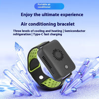 Portable Wrist Fan – USB Rechargeable Mini Fan Bracelet for Outdoor Use