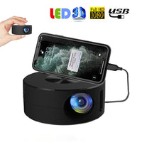 WiFi Smart Projector 1080P LED Mini Home Theater - Portable & Eye-Protecting Video Projector for Family Worship & Movie Nights