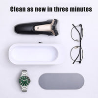 Ultrasonic Jewelry & Eyewear Cleaner – Portable Cleaning Machine for Rings, Glasses & Watches