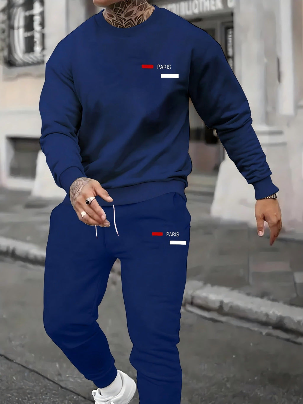 Men’s Casual Printed Fleece Hoodie Set – Two‑Piece Sweatshirt & Pants Outfit What Else You Got?