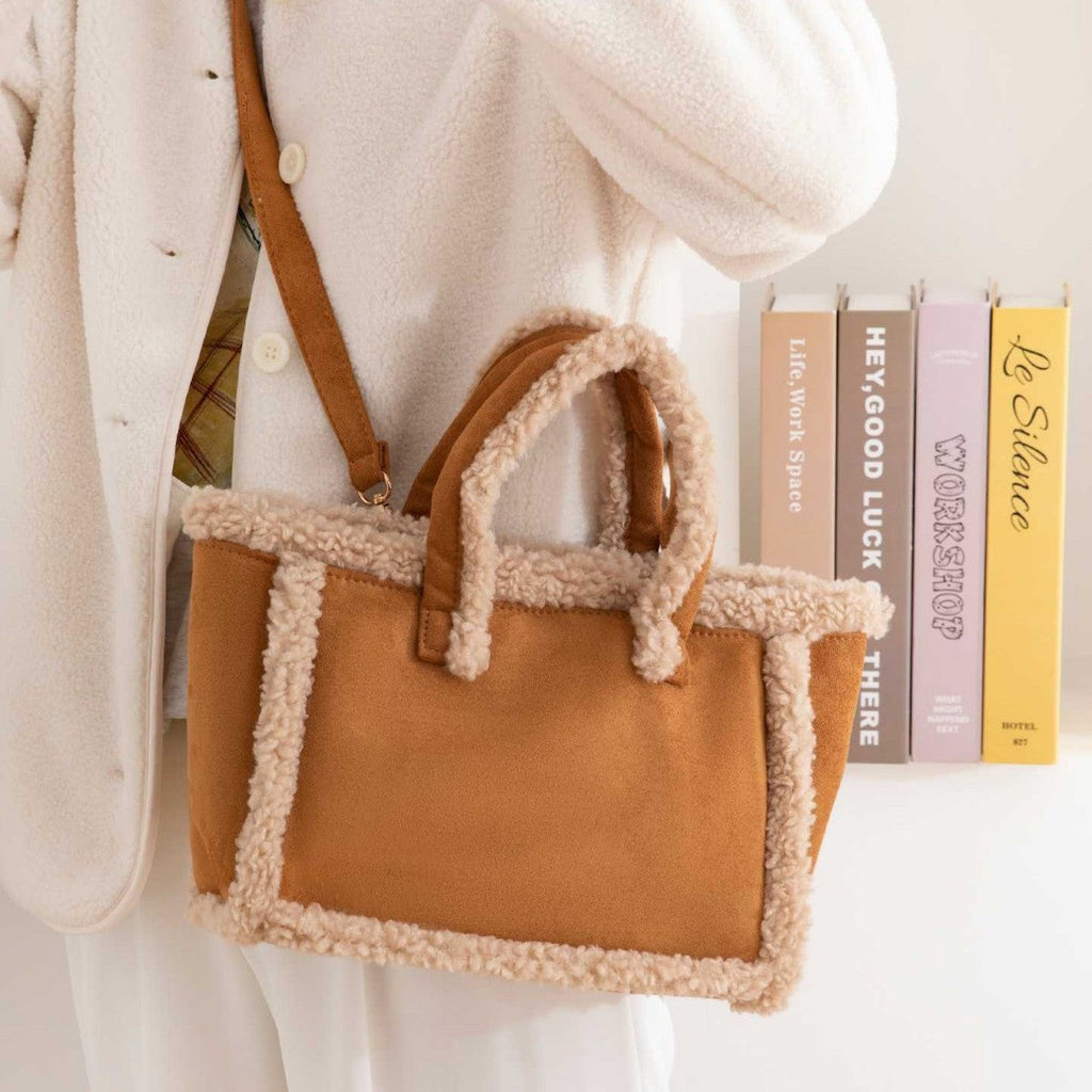 Womens Plush Crossbody Tote Bag What Else You Got?