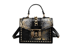 Alligator-Print PU Mini Shoulder Bag – Women’s Crossbody Purse with Chain Strap