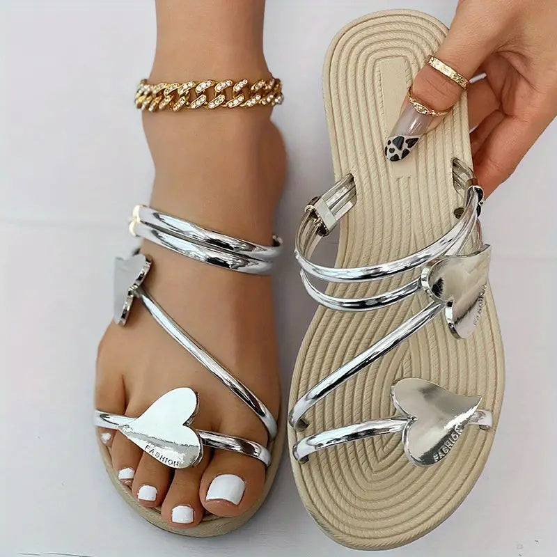 Heart Shape Slippers Summer Flat Love Beach Shoes Women What Else You Got?