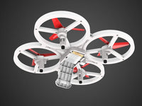 Gravity-Sensing Watch Drone – Obstacle-Avoiding 4-Axis Quadcopter with LED Lights