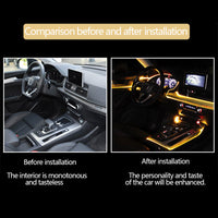 Vibrant Car Fiber Optic Ambient Light - APP Controlled RGB Interior Cool Light with Music Sync