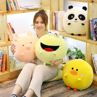 Adorable Doll Round Plush Pillow Toy – Soft Cuddle Gift for Kids & Home Decor
