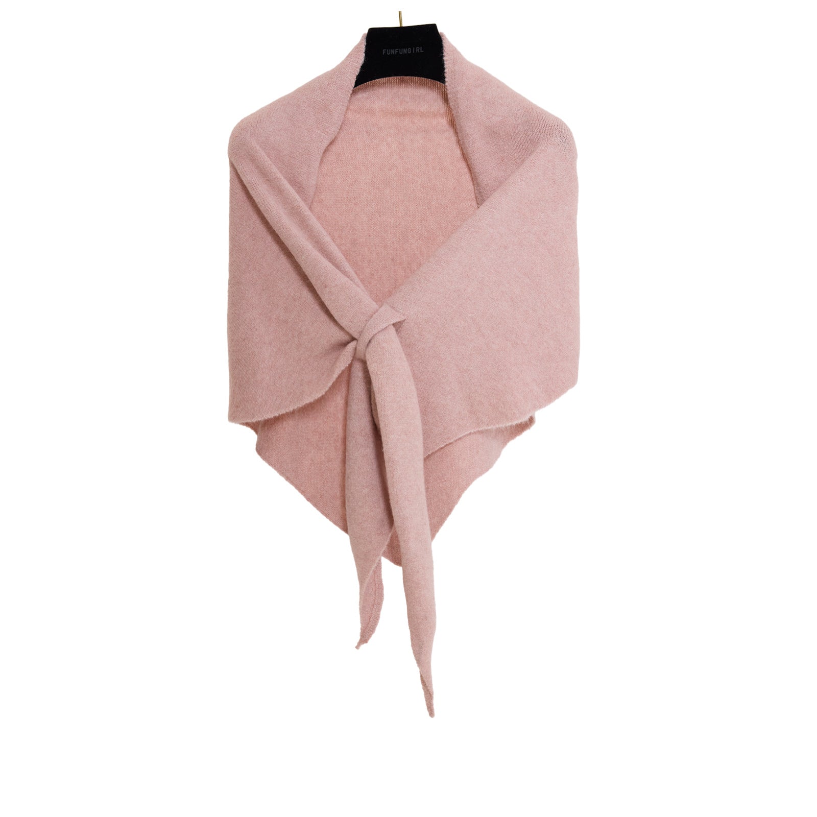Winter Triangular Shawl INS Solid Color Soft Thickened Knitted Neck Wrap Korean Version Warm Shawl For Women What Else You Got?
