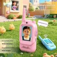Kids’ Video Walkie-Talkie 2-Pack with Camera & Screen – Safe Rechargeable Intercom for Outdoor Play
