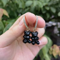 Glossy Gummy Bear Earrings – Lightweight Resin Kawaii Jewelry