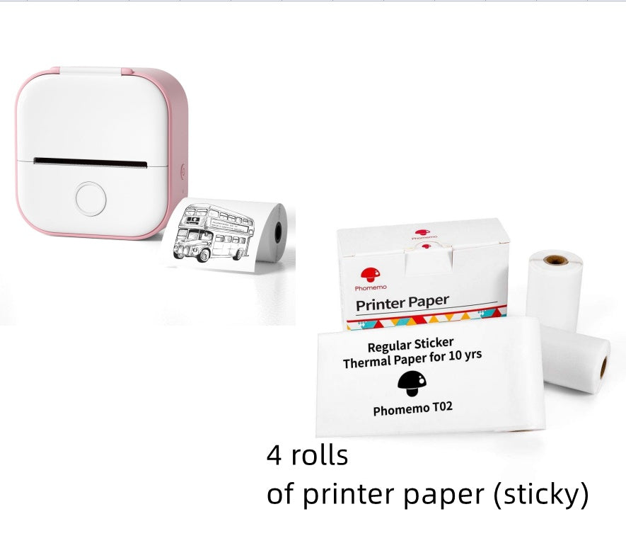 Portable Mini Thermal Label Printer Home Photo Printer Student Wrong Question Printer Bluetooth-compatible Mini Label Printer Price Tag What Else You Got?