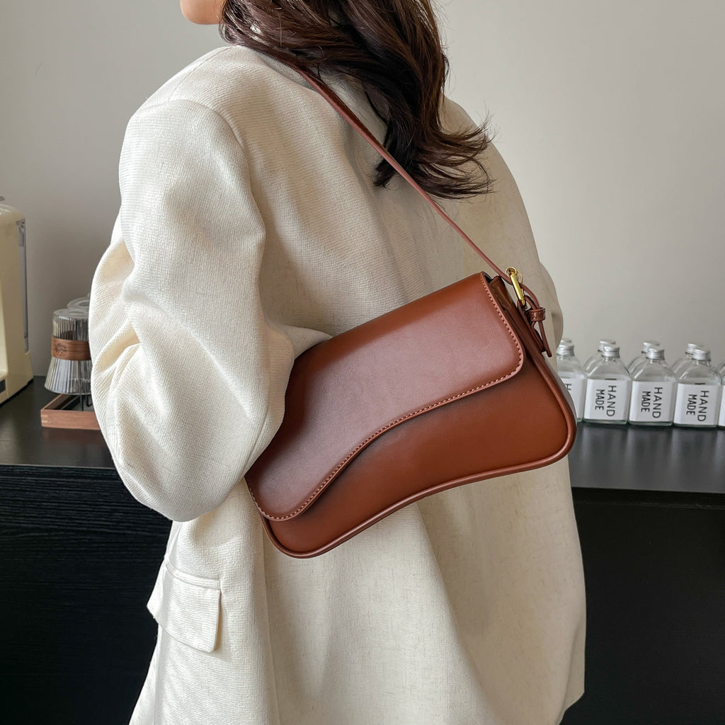Women’s Flap‑Top Magnetic‑Clip Shoulder Bag – Street Fashion PU Leather Double‑Strap Purse What Else You Got?