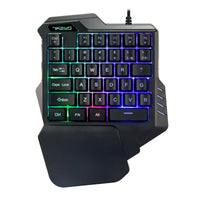 One-Handed RGB Gaming Keyboard – Portable Mechanical Keypad for PC, Console & Travel