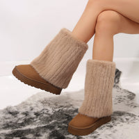 Winter Warmth & Style: Women's Fur Snow Boots - Walk in Faith & Comfort