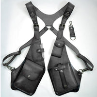 Steampunk Leather Underarm Bag – Retro Medieval Chest & Shoulder Bag