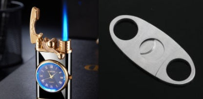 2‑in‑1 Watch Lighter – Real Dial Wristwatch with Windproof Blue Flame Torch (Refillable Butane What Else You Got?