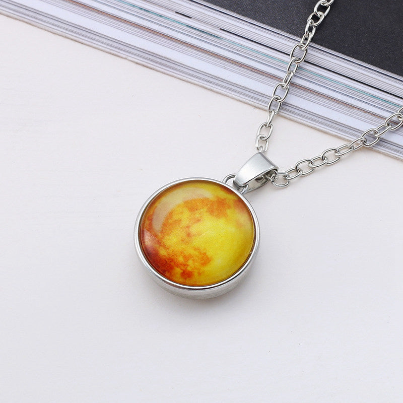 Galaxy Planet Glass Luminous Necklace What Else You Got?