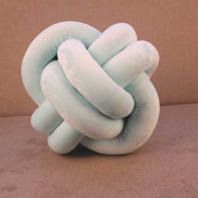 Knotted Plush Ball Design Round Throw Pillow What Else You Got?