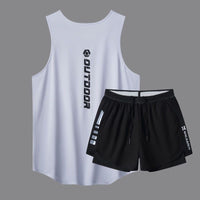 Men's Quick-Dry Tank Top & Swim Trunks Set