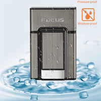 Rechargeable Metal Cigarette Case with Built-In Lighter – USB EDC Case