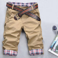 Men's Summer 7-Point Cropped Casual Pants – Breathable & Relaxed Fit