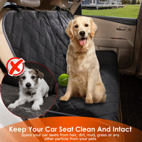Waterproof Dog Car Seat Cover - Scratchproof Pet Rear Seat Protector for Car, Truck & SUV