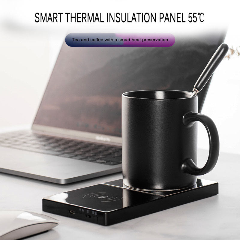 2‑in‑1 Mug Warmer & Wireless Phone Charger – Smart Temperature Control Coaster What Else You Got?