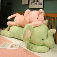 Cuddly Elephant Pillow Plush Toy - Soft & Huggable Stuffed Elephant for Kids