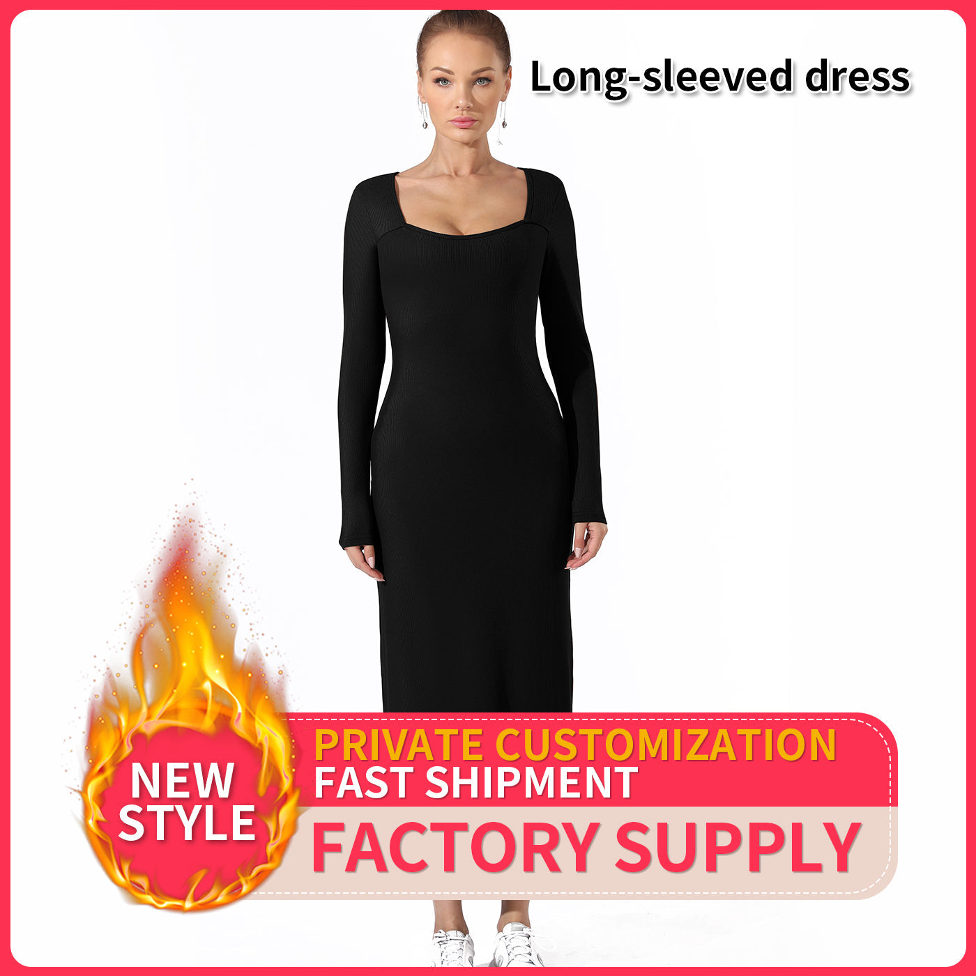 Women's Fashion Simple Solid Color Dress What Else You Got?