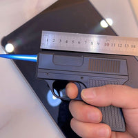 Toy Gun Lighter with Cigarette Holder – Novelty EDC Pistol Lighter, Refillable Butane