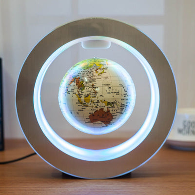 Magnetic Levitation World Globe Light - Floating LED Map Decor - Elegant Home & Office Gift