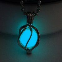 Glow-in-the-Dark Whirlwind Necklace – Luminous Hollow Pendant Jewelry