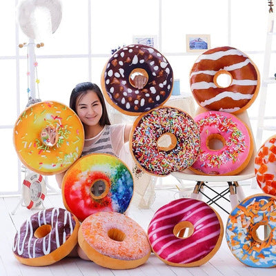 Adorable Donut Plush Pillow – Cute Cartoon Pillow for Bedroom & Gift | Soft & Squishy Home Decor