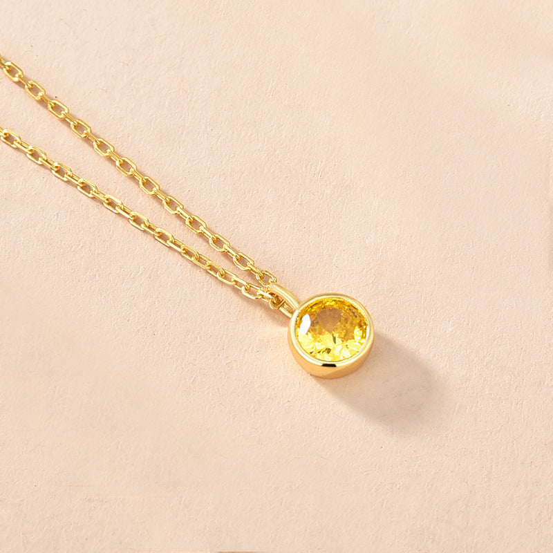 Women's Fashionable Simple Sterling Silver Solitaire Necklace With Twelve Zodiac Signs What Else You Got?