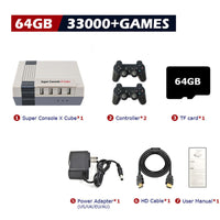 Classic Retro Gaming Console X Cube - Family-Friendly Entertainment System with 64GB/128GB/256GB Storage
