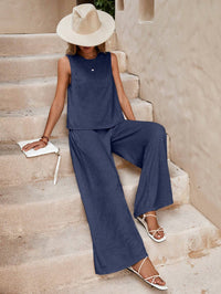 Elegant Christian Women's Two-Piece Casual Suit Set - Spring Summer Outfit in Multiple Colors
