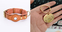 GPS Anti-Lost Pet Collar – Adjustable Leather Tracker Collar for Dogs & Cats