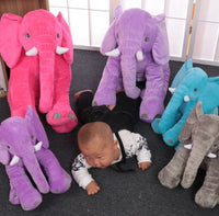 Adorable Elephant Plush Pillow – Soft Stuffed Animal Cushion for Kids (Single or Double Pack)