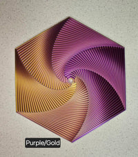 Hexagon Fidget Toy - 3D Printed Stress Reliever with Vibrant Colors