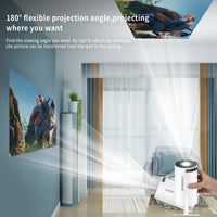 Mini Smart Projector 130-Inch HD WiFi Bluetooth – Portable Projector for Home & Travel