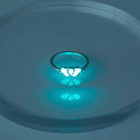 Glow-in-the-Dark Lovers Hearts Rings - Symbol of Eternal Love & Faith