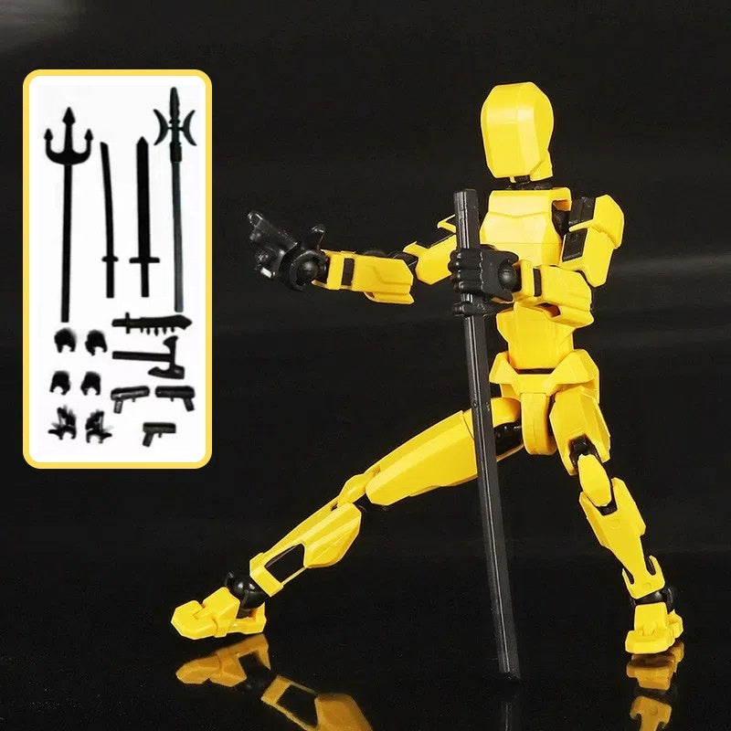 Multi‑Jointed Shapeshift Robot Figure – 3D‑Printed Movable Action Model with Weapons & Accessories What Else You Got?