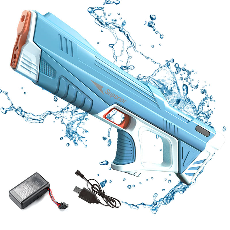 Summer Full Automatic Electric Water Gun Toy Induction Water Absorbing High-Tech Burst Water Gun Beach Outdoor Water Fight Toys What Else You Got?